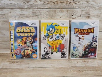 Rayman Origins + De Blob + Bash Party - Nintendo Wii