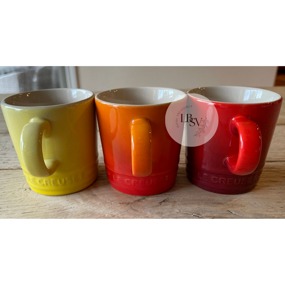 Le Creuset 10 Oz. Set Of 6 London Mugs In Cerise