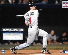 * PAUL MOLITOR * signed 8x10 photo * MINNESOTA TWINS * COA * 1 * PAUL MOLITOR * signed 8x10 photo * MINNESOTA TWINS * COA * 1