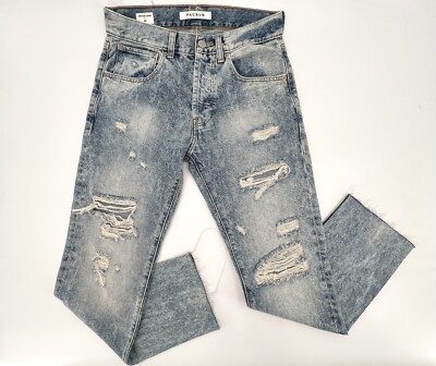Pacsun Jeans Mens 28 Blue Acid Wash Ripped Distressed Vintage