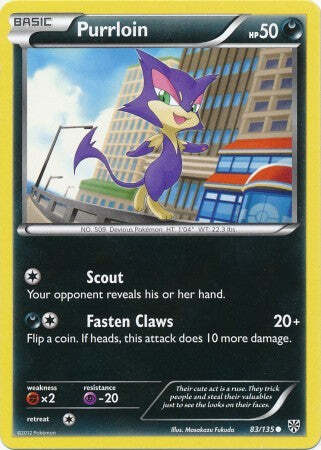 Purrloin 83/135 - Pokemon Plasma Storm Common Card