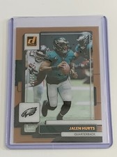 Jalen Hurts 2022-23 Panini Clearly Donruss Orange Parallel #30/75 Eagles #38