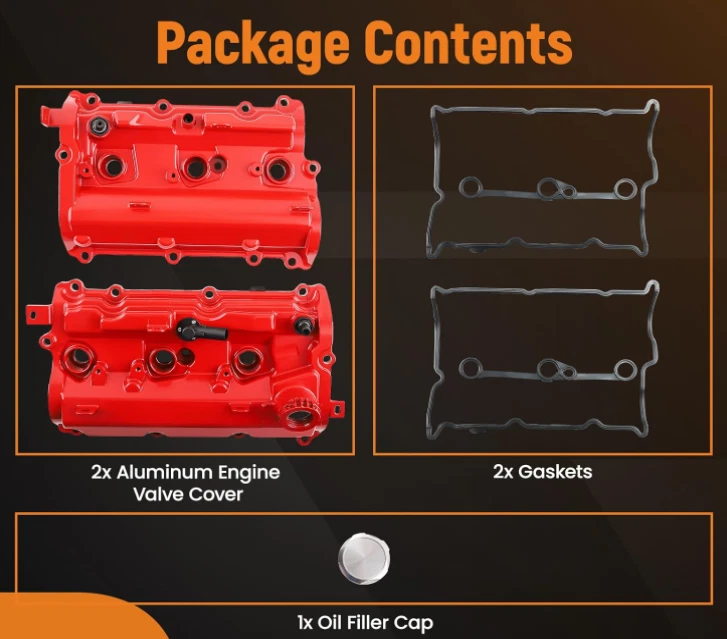 Engine Valve Covers Kit for Infiniti Q50 Q60 3.7L 2014-2015 (Left & Right Side) Foto 2 de 4