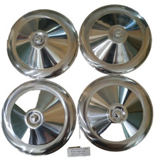 N 4 COPPE RUOTA FIAT 500EPOCA F D   IN ACCIAIO con 4 BULLONI