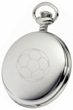 Серебро PERSONALISED SILVER FOOTBALL POCKET WATCH