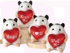 Aurora Plush Valentine Hamster - Random Selection