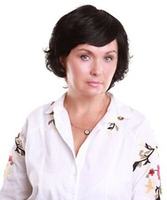 Elizabeth - Straight Kanekalon Synthetic Fiber Full Wig, 3.5-5.5 in, Black