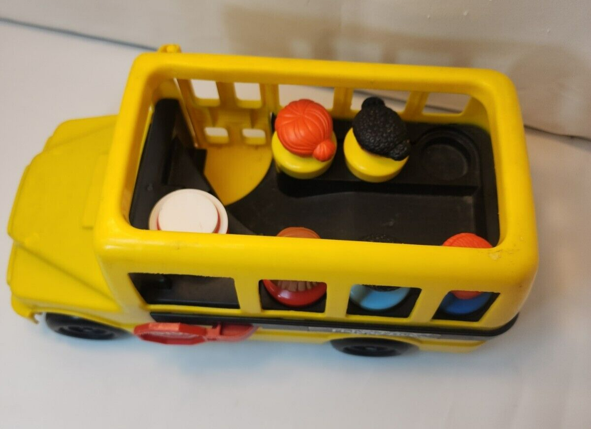 Hispanic Bus Driver Little People Figure Yield Sign Toy Fisher-Price ...