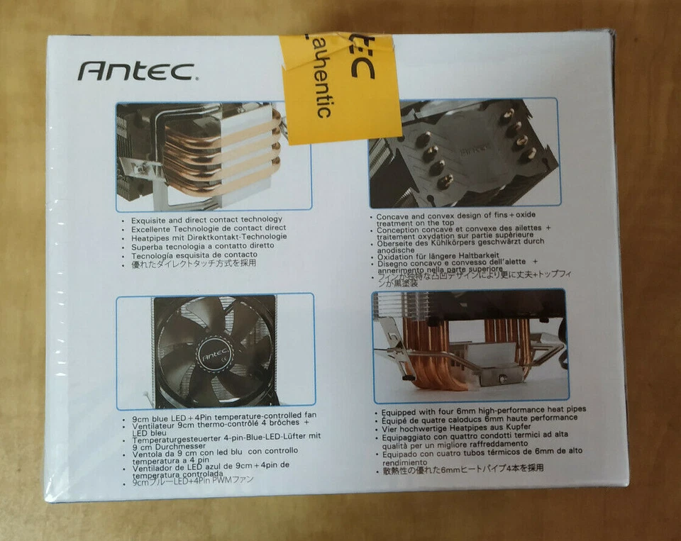 Antec A40 PRO Blue LED FAN CPU Cooler Heatsink LED FAN Intel LGA 1151 AMD AM4 - Image 4 of 4