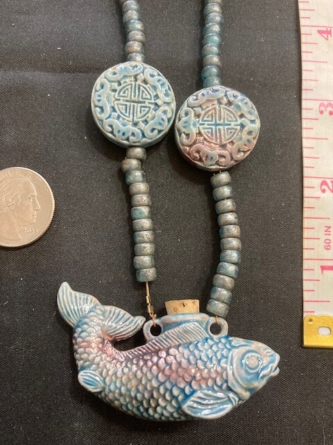 Dramatic Pair of Asian Porcelain Scent Bottle Necklaces/Film Collection View 6