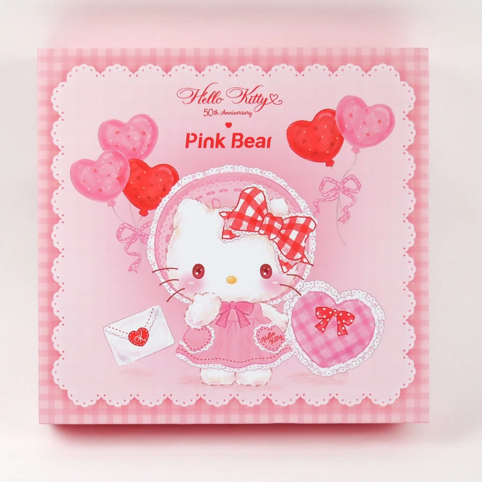 Sanrio X Oso Rosa Hello Kitty 50 Aniversario Maquillaje Set de Regalo 9" x 9" Foto 3 de 4