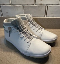 Plae High Top Tennis Shoes ABRA Men's Size 8 White New Lace Up