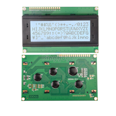 NEW 2004 LCD Display Module Character 20x4 Blacklight Gray Yellow Blue