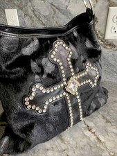 Raviani Tote Purse Leather Swarovski Crystals $599