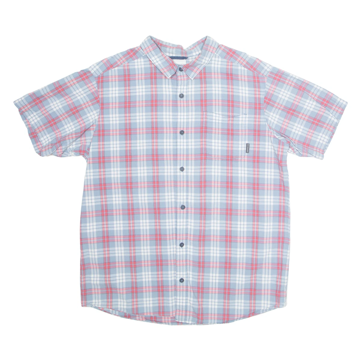 Chemise Columbia Homme XL, Manches Courtes, Imprimé Leurre De Pêche - Occasion Parfait état