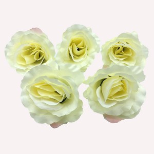 Beige Rose Flower Heads 10pcs Artificial Flowers Wedding Decorations
