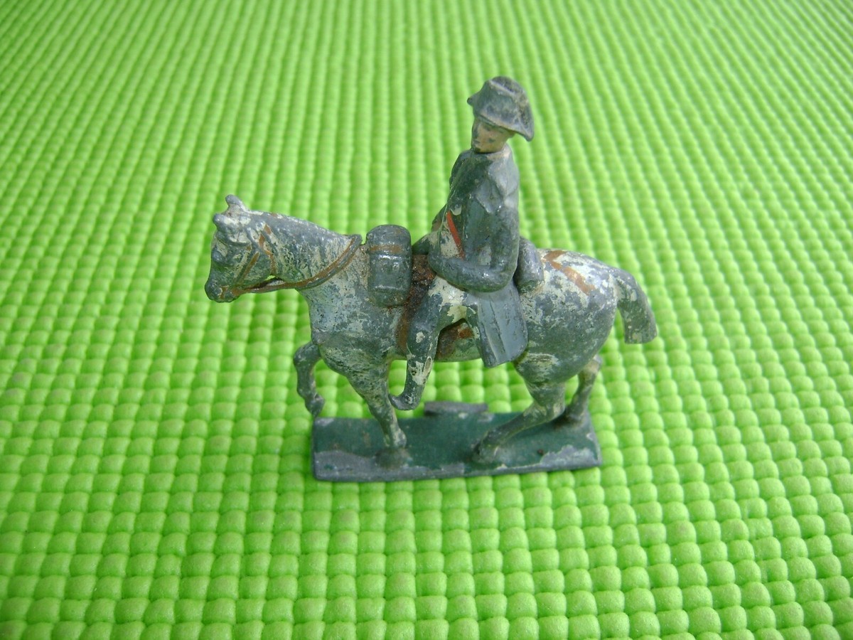 Lot De 3 Chevaux Anciens CBG Mignot - Moyen Âge - Figurines Plomb 54mm - Occasion