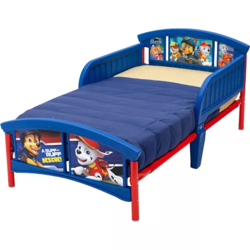 Toddler Bed For Boys Girls With Guard Rails Kids Children Paw Patrol Bed - Picture 2 of 8