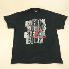 Reebok Shirt Size Extra Large Black Tee Short Sleeve Workout Fitness Runner RBK