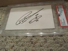 Greg Norman Shark Autographed Signed 3x5 Index Card PSA/DNA