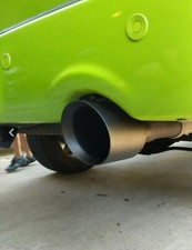 Black 5 Inch Exhaust Tips Fits 09-25 Dodge Ram 1500 Hemi Pickup Truck