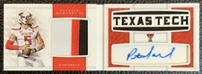 2017 National Treasures Patrick Mahomes II Collegiate Booklet RPA #23/35
