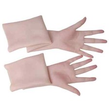 8TH GEN Artificial Skin Female Hand Mannequin Silicone Crossdresser Gloves 1Pair