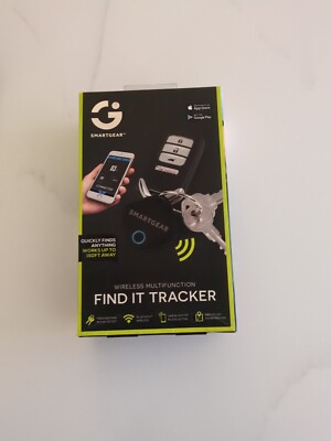 NIB Smart Gear Wireless Multifunction Find It Tracker Bluetooth 150 ft Locator 