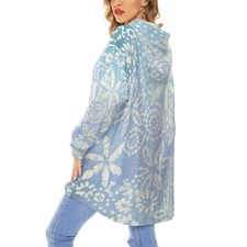 Fleece Pullover Hoodie, Loose Hooded Coat, Lounge and Sleep Wear