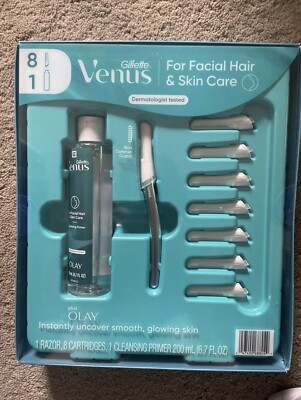 Gillette Venus Dermaplane Tool for Facial Hair Skincare Kit New