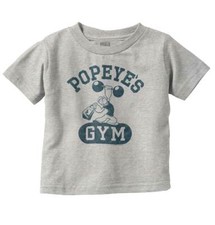 Camiseta Camiseta Camiseta Vintage Dibujos Animados Popeye Entrenamiento Gimnasio Genial Regalo Niño Niña Juvenil