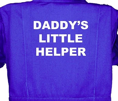 ACCE PRODUCTS Daddy's Little Helper Baby, Childrens, Kids, Coverall, Boilersuit, Overall 1-7yr