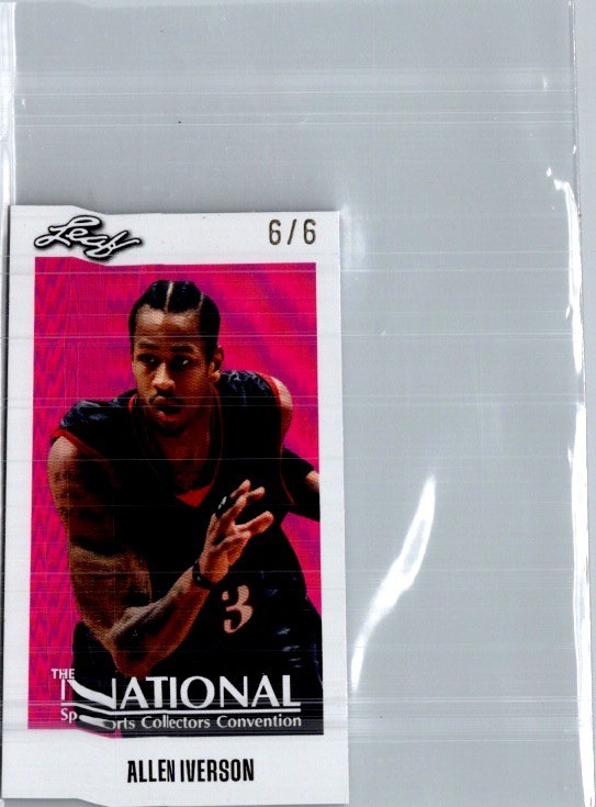 Allen Iverson 2026 Leaf National NSCC Exclusive Tobacco Mini Pink /6