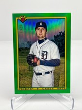 2019 BOWMAN CASEY MIZE 1990 BOWMAN 93/99 GREEN REFRACTOR NO. 90B-CM TIGERS