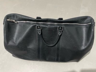 Louis Vuitton Keepall 55 Epi Schwarz Tasche Weekender 