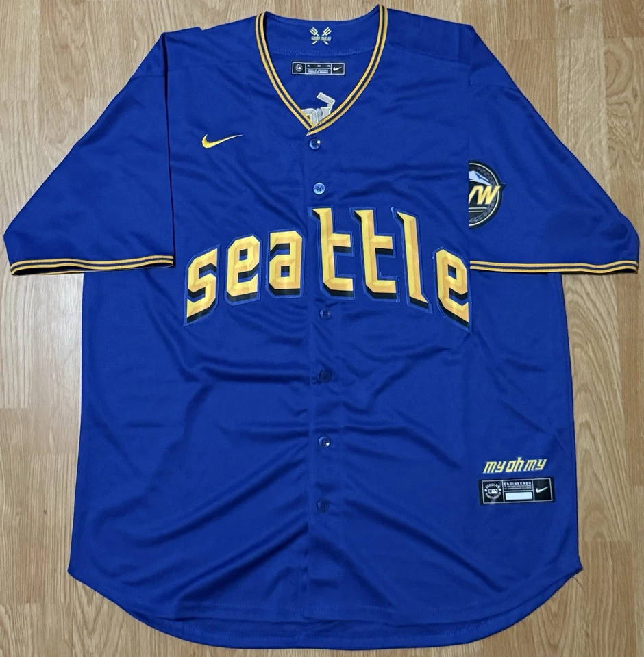 Julio Rodriguez Signed Autograph Seattle Mariners City Connect Jersey PSA COA - Image 4 of 4