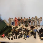 GI Joe 12" Military Action Figure Lot of 11 + Accessories and Case