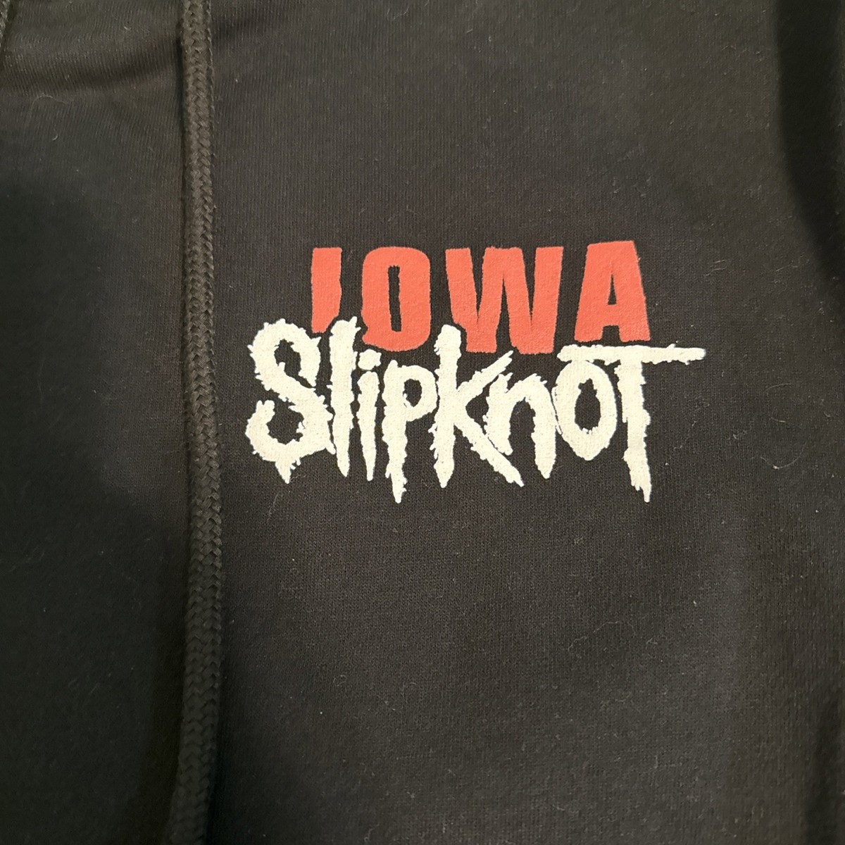 Slipknot Iowa 20th Anniversary Barcode Goat Hoodie Adult Small