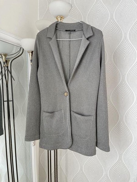 Women Liu Jo Jacket Silver Viscose 36