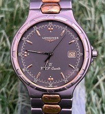 Longines Conquest VHP Mens Watch Gray Dial Three-Hand Date Vintage Authentic