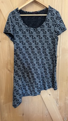 Fresh Produce Women's Tide Pool Geo Sasha Asymmetrical Top Medium