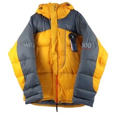 Rab Expedition 8000 Extreme Weather Jacket In Gold And Shark Men's Size L