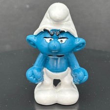 Figura Pitufo Gruñón 20157 Figura De Colección Angry Grouchy Schleich Peyo PVC Estatuilla