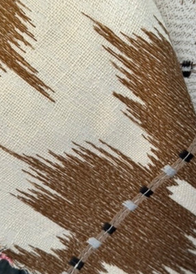 Larsen Embroidered Ikat Stripe 2 yards