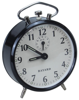 Antique BAYARD alarm clock mechanical movement with winding (ref#J-989)
