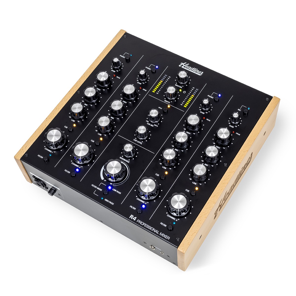 Headliner R4 - 4-канальный аналоговый роторный диджейский микшер со встроенным фильтром 98090₽