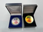 Painted Silver Dollars - Set of 2 (1999 & 2000)