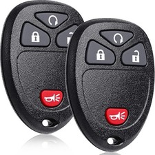 4-Button Car Key Fob Replacement: 2 Pcs Keyless Entry Remote Control for Chev...