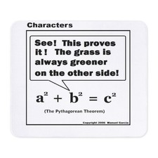 CafePress PYTHAGOREAN THEOREM Mousepad 118045877