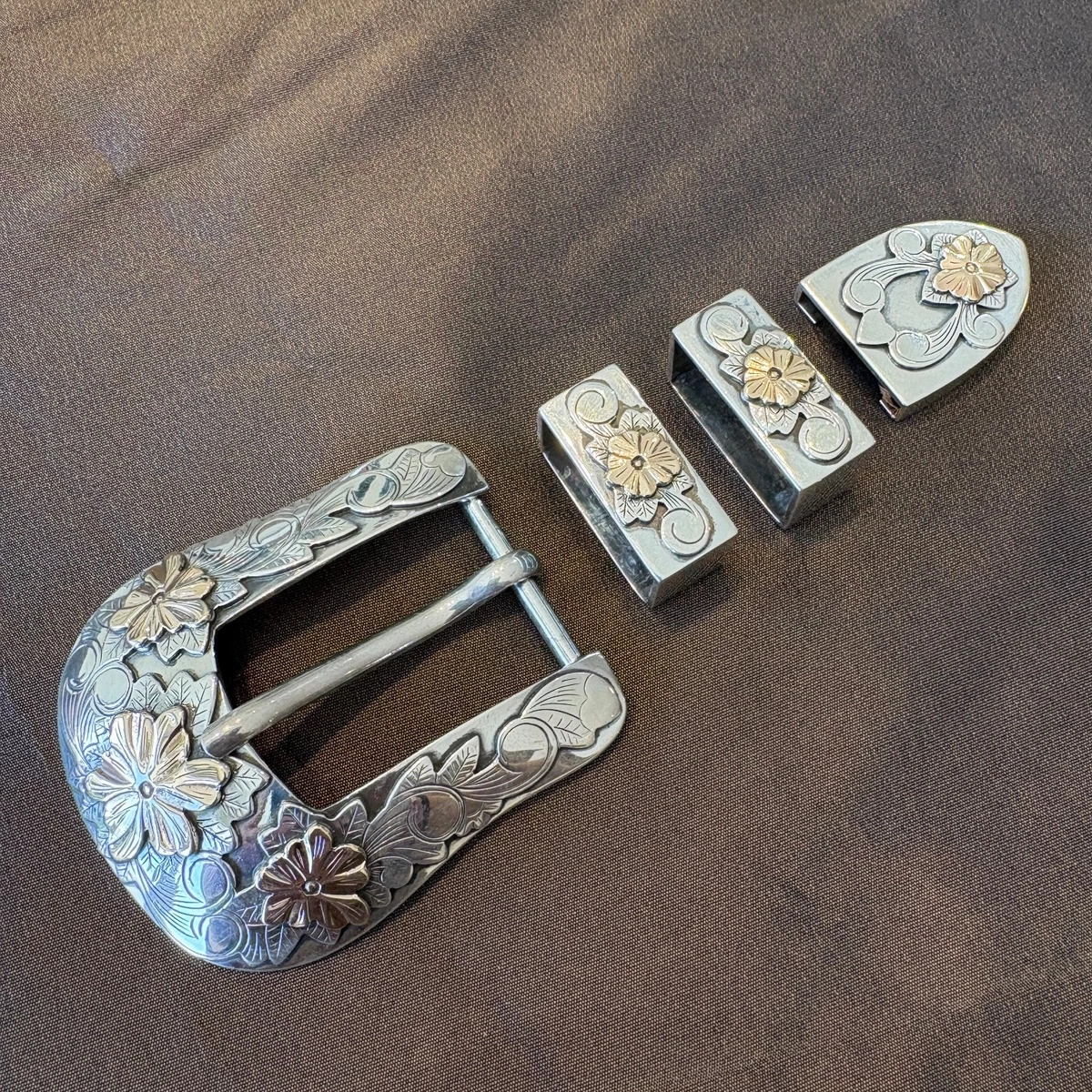 Ceinture Cuir Reptile Rouge James Reid Ltd. - Taille Femme 29, Très Bon État